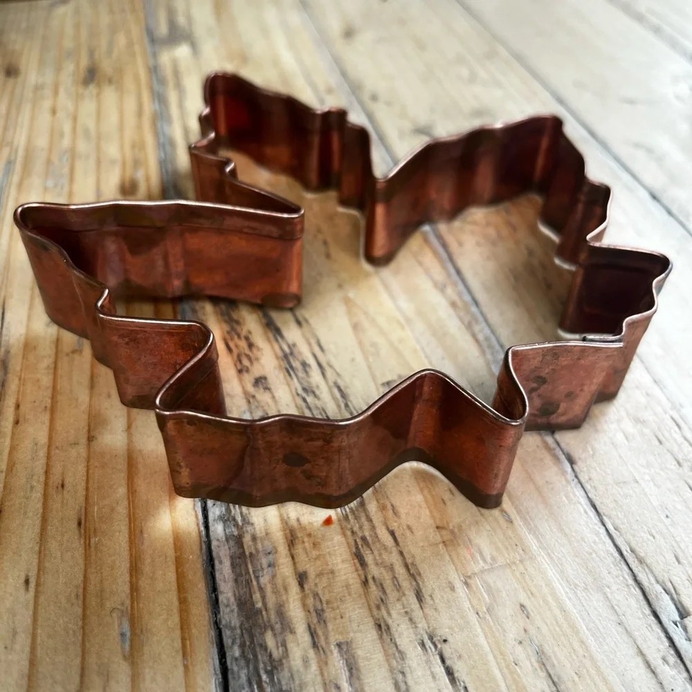 Copper Autumn Fall Leaf Cookie Cutter - Large, Sturdy!